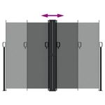 Casa si Gradina - Gradina si terasa - Umbrele si pavilioane - Umbrele - Copertina laterala retractabila, antracit, 180x600 cm - Infinity.ro