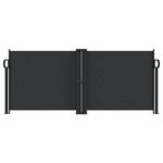 Casa si Gradina - Gradina si terasa - Umbrele si pavilioane - Umbrele - Copertina laterala retractabila, negru, 100 x 600 cm - Infinity.ro