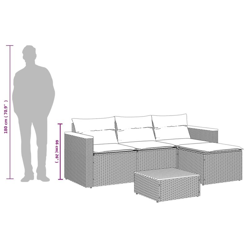 Casa si Gradina - Gradina si terasa - Mobilier exterior - Seturi mobila gradina - Set mobilier de gradina cu perne, 3 piese, negru, poliratan - Infinity.ro