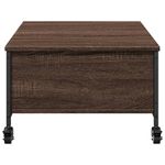 Casa si Gradina - Mobilier - Mese si birouri - Masute de cafea - Masuta cafea cu roti stejar maro 91x55x34 cm lemn prelucrat - Infinity.ro