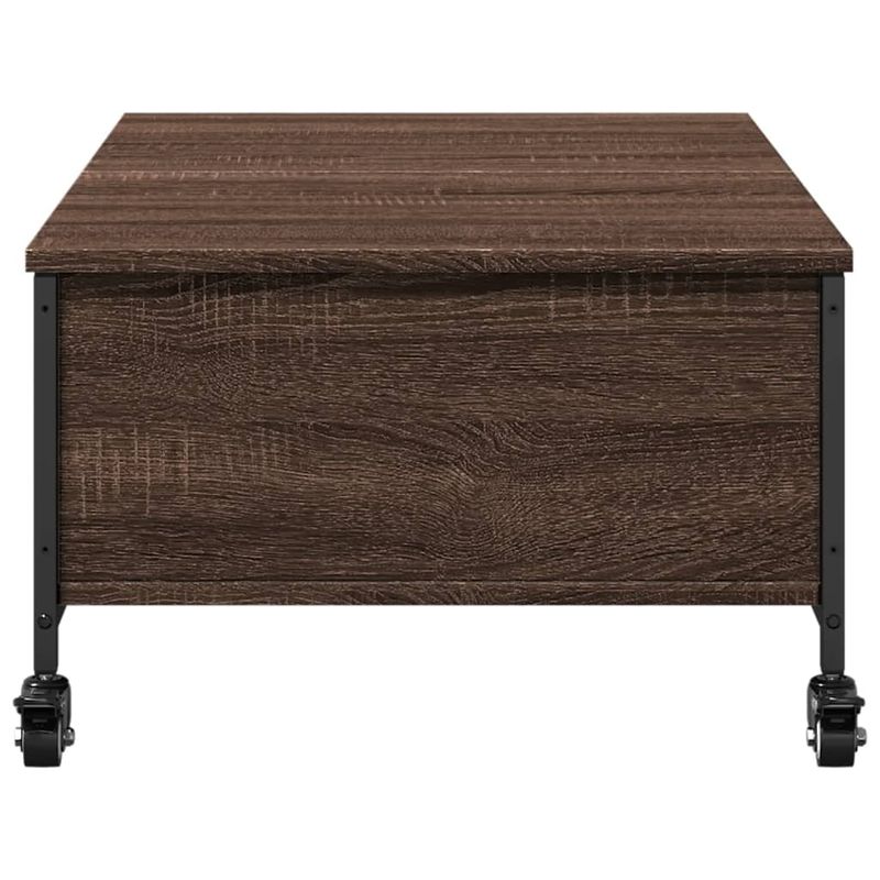Casa si Gradina - Mobilier - Mese si birouri - Masute de cafea - Masuta cafea cu roti stejar maro 91x55x34 cm lemn prelucrat - Infinity.ro