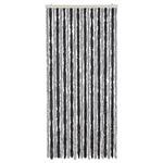 Casa si Gradina - Textile si covoare - Perdele si draperii - Perdele - Perdele pentru insecte, gri si negru, 56x185 cm, chenille - Infinity.ro