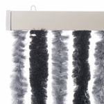 Casa si Gradina - Textile si covoare - Perdele si draperii - Perdele - Perdele pentru insecte, gri si negru, 56x185 cm, chenille - Infinity.ro