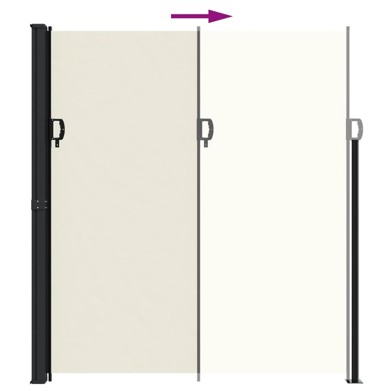Casa si Gradina - Gradina si terasa - Umbrele si pavilioane - Umbrele - Copertina laterala retractabila, crem, 220x500 cm - Infinity.ro