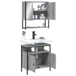 Casa si Gradina - Mobilier - Seturi de mobilier - Seturi baie - Set mobilier de baie, 2 piese, gri sonoma, lemn prelucrat - Infinity.ro