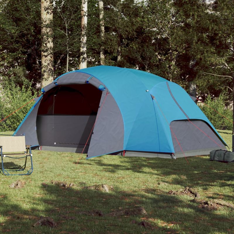 Sport si Outdoor - Camping - Corturi camping - Cort de camping pentru 8 persoane, albastru, impermeabil - Infinity.ro