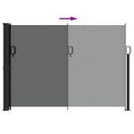 Casa si Gradina - Gradina si terasa - Umbrele si pavilioane - Umbrele - Copertina laterala retractabila, antracit, 140x500 cm - Infinity.ro