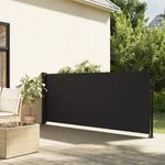 Casa si Gradina - Gradina si terasa - Umbrele si pavilioane - Umbrele - Copertina laterala retractabila, negru, 120x500 cm - Infinity.ro