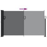 Casa si Gradina - Gradina si terasa - Umbrele si pavilioane - Umbrele - Copertina laterala retractabila, negru, 120x500 cm - Infinity.ro