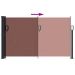 Casa si Gradina - Gradina si terasa - Umbrele si pavilioane - Umbrele - Copertina laterala retractabila, maro, 120 x 600 cm - Infinity.ro