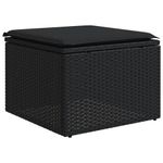 Casa si Gradina - Gradina si terasa - Mobilier exterior - Seturi mobila gradina - Set mobilier de gradina cu perne, 8 piese, negru, poliratan - Infinity.ro
