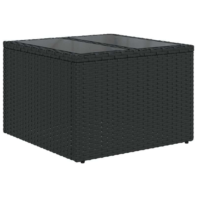Casa si Gradina - Gradina si terasa - Mobilier exterior - Seturi mobila gradina - Set mobilier de gradina cu perne, 8 piese, negru, poliratan - Infinity.ro