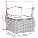 Casa si Gradina - Gradina si terasa - Mobilier exterior - Seturi mobila gradina - Set mobilier de gradina cu perne, 8 piese, negru, poliratan - Infinity.ro