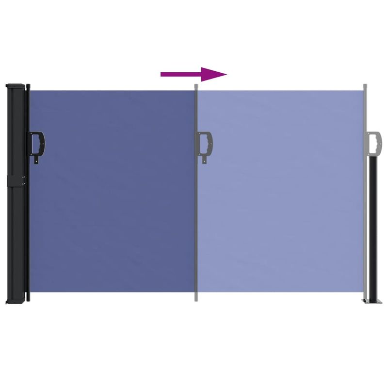 Casa si Gradina - Gradina si terasa - Umbrele si pavilioane - Umbrele - Copertina laterala retractabila, albastru, 120x300 cm - Infinity.ro