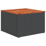 Casa si Gradina - Gradina si terasa - Mobilier exterior - Seturi mobila gradina - Set mobilier de gradina cu perne, 9 piese, negru, poliratan - Infinity.ro