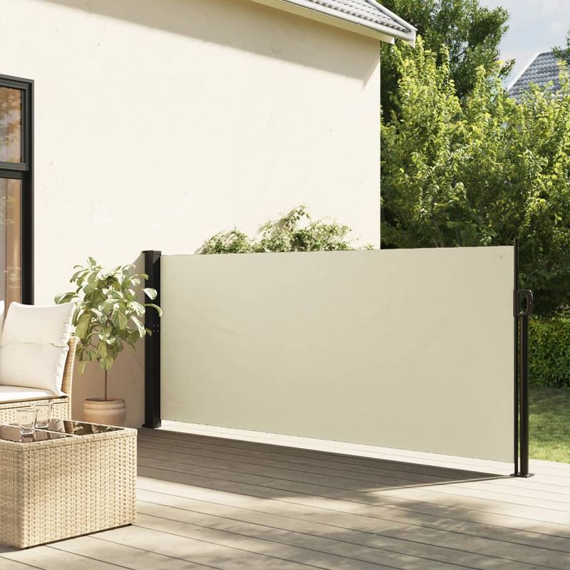Casa si Gradina - Gradina si terasa - Umbrele si pavilioane - Umbrele - Copertina laterala retractabila, crem, 140x600 cm - Infinity.ro