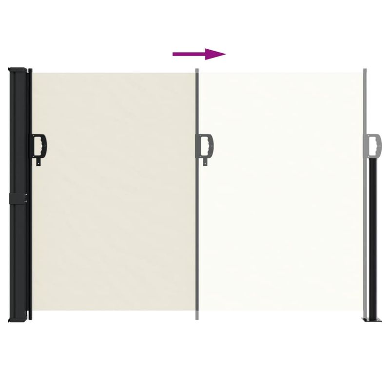 Casa si Gradina - Gradina si terasa - Umbrele si pavilioane - Umbrele - Copertina laterala retractabila, crem, 140x300 cm - Infinity.ro