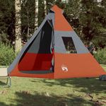 Sport si Outdoor - Camping - Corturi camping - Cort de camping pentru 7 persoane, gri/portocaliu, impermeabil - Infinity.ro