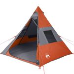 Sport si Outdoor - Camping - Corturi camping - Cort de camping pentru 7 persoane, gri/portocaliu, impermeabil - Infinity.ro