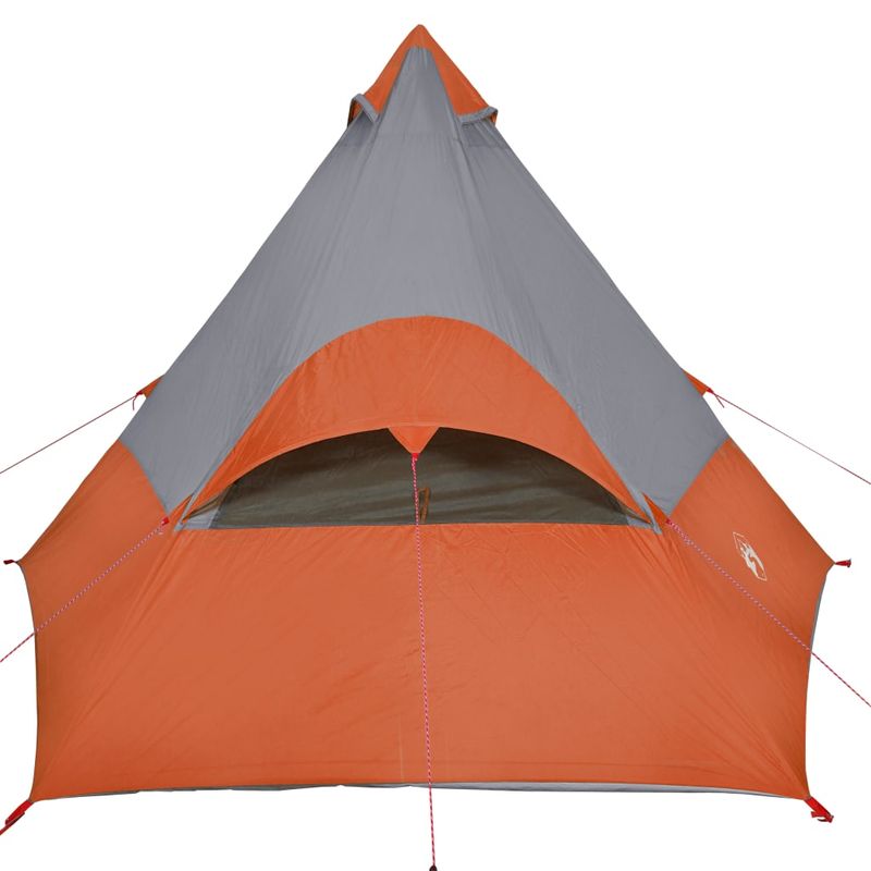 Sport si Outdoor - Camping - Corturi camping - Cort de camping pentru 7 persoane, gri/portocaliu, impermeabil - Infinity.ro