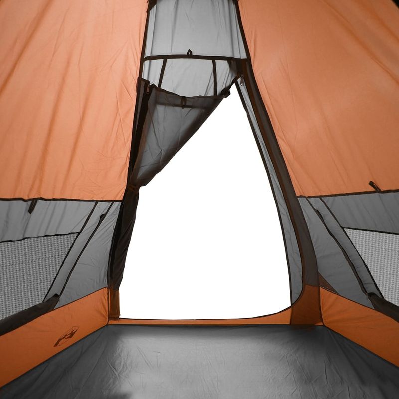Sport si Outdoor - Camping - Corturi camping - Cort de camping pentru 7 persoane, gri/portocaliu, impermeabil - Infinity.ro