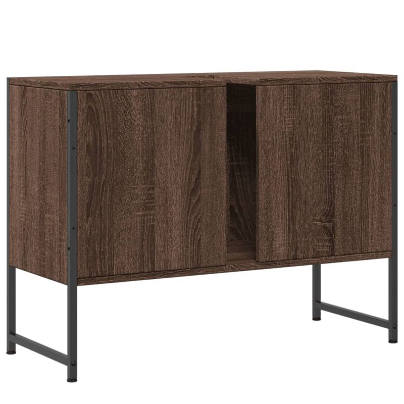 Casa si Gradina - Mobilier - Mobilier baie - Comode baie - Comoda chiuveta de baie, stejar maro, 80x33x60 cm, lemn compozit - Infinity.ro