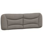 Casa si Gradina - Mobilier - Paturi si accesorii - Paturi - Cadru de pat cu tablie, gri taupe, 160x200 cm, textil - Infinity.ro