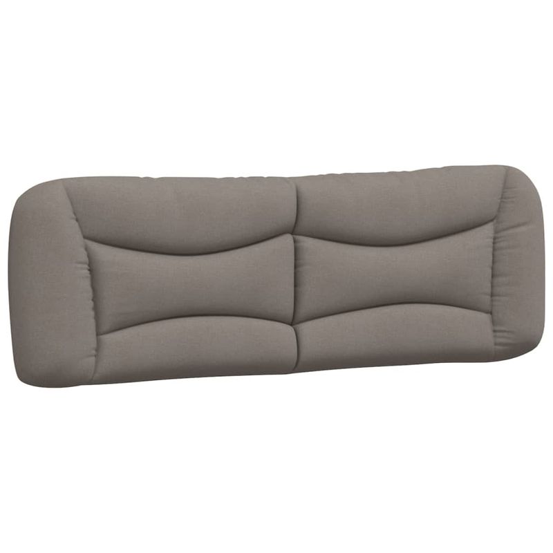 Casa si Gradina - Mobilier - Paturi si accesorii - Paturi - Cadru de pat cu tablie, gri taupe, 160x200 cm, textil - Infinity.ro