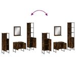 Casa si Gradina - Mobilier - Seturi de mobilier - Seturi baie - Set dulapuri de baie, 4 piese, stejar afumat, lemn prelucrat - Infinity.ro