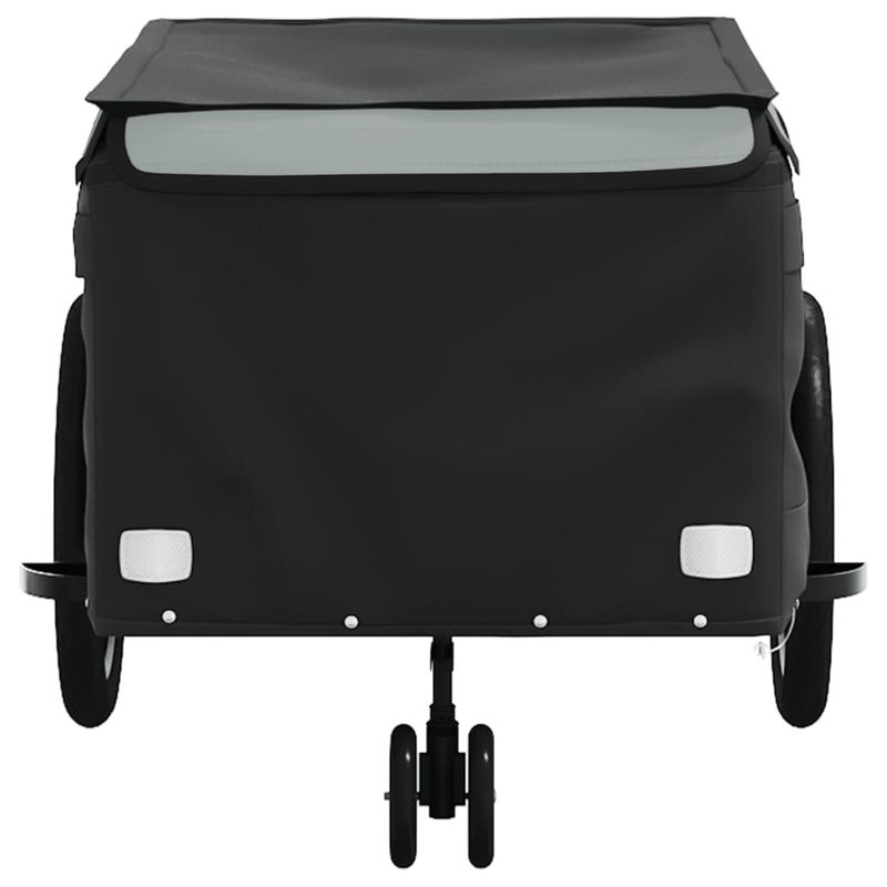 Sport si Outdoor/Ciclism/Accesorii pentru biciclete/Remorci biciclete - Remorca pentru biciclete, negru si gri, 45 kg, fier - Infinity.ro