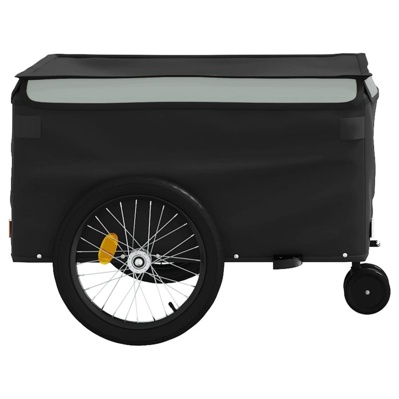 Sport si Outdoor/Ciclism/Accesorii pentru biciclete/Remorci biciclete - Remorca pentru biciclete, negru si gri, 45 kg, fier - Infinity.ro