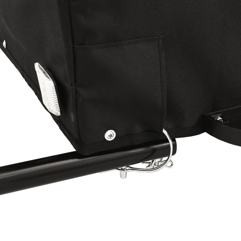Sport si Outdoor/Ciclism/Accesorii pentru biciclete/Remorci biciclete - Remorca pentru biciclete, negru si gri, 45 kg, fier - Infinity.ro