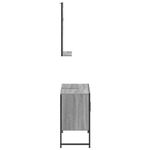 Casa si Gradina - Mobilier - Seturi de mobilier - Seturi baie - Set dulapuri Baie, 2 piese, gri sonoma, lemn prelucrat - Infinity.ro