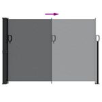 Casa si Gradina - Gradina si terasa - Umbrele si pavilioane - Umbrele - Copertina laterala retractabila, negru, 140x500 cm - Infinity.ro