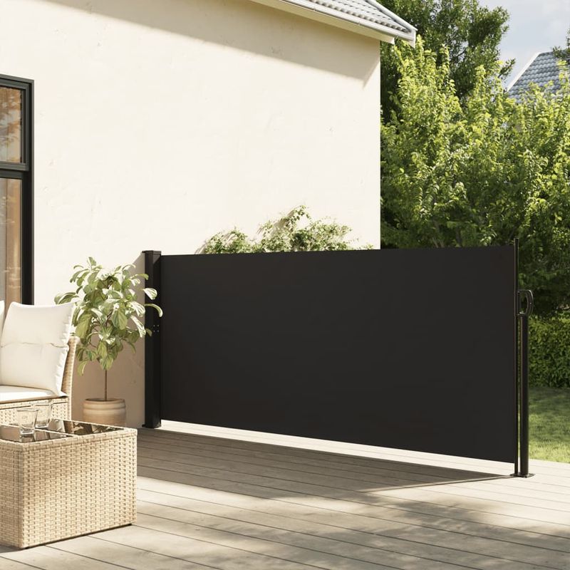 Casa si Gradina - Gradina si terasa - Umbrele si pavilioane - Umbrele - Copertina laterala retractabila, negru, 100x500 cm - Infinity.ro