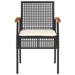 Casa si Gradina - Gradina si terasa - Mobilier exterior - Seturi mobila gradina - Set mobilier relaxare gradina 4 piese cu perne poliratan negru - Infinity.ro