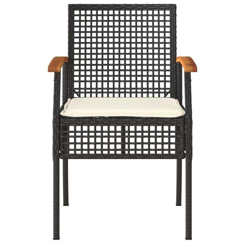Casa si Gradina - Gradina si terasa - Mobilier exterior - Seturi mobila gradina - Set mobilier relaxare gradina 4 piese cu perne poliratan negru - Infinity.ro