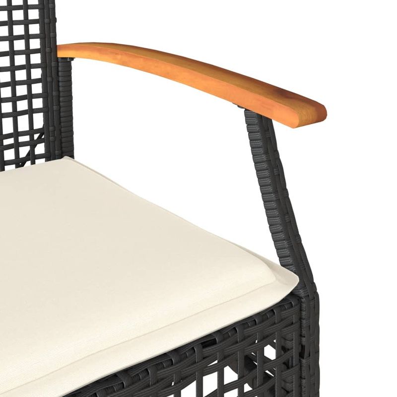 Casa si Gradina - Gradina si terasa - Mobilier exterior - Seturi mobila gradina - Set mobilier relaxare gradina 4 piese cu perne poliratan negru - Infinity.ro