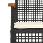 Casa si Gradina - Gradina si terasa - Mobilier exterior - Seturi mobila gradina - Set mobilier relaxare gradina 4 piese cu perne poliratan negru - Infinity.ro