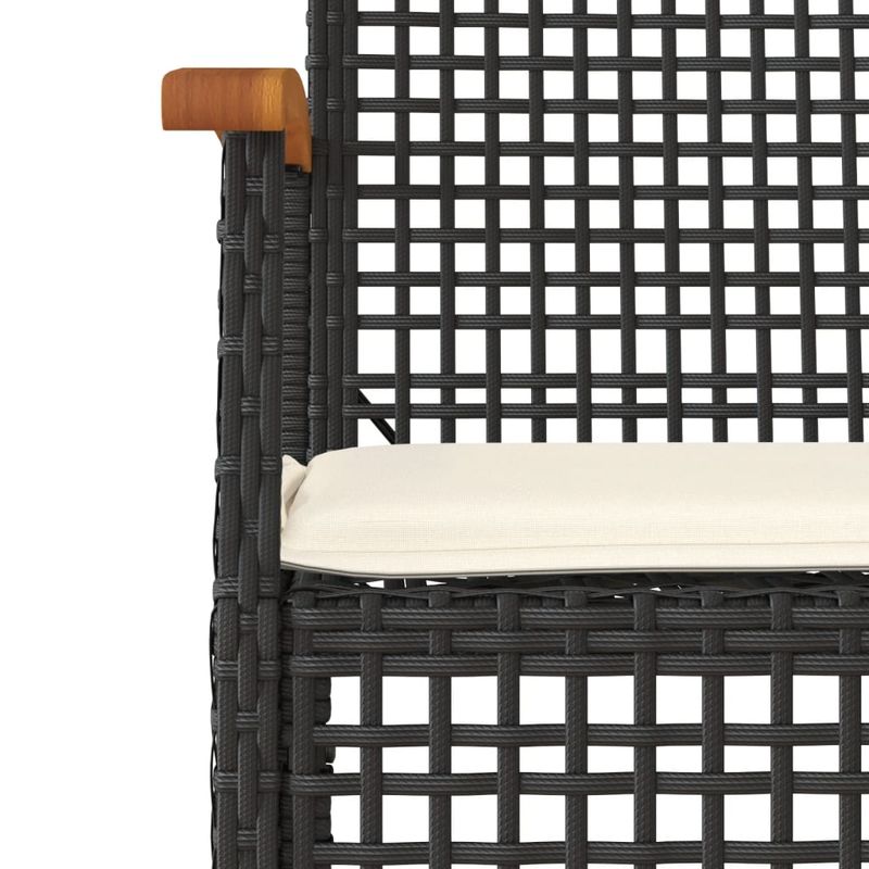 Casa si Gradina - Gradina si terasa - Mobilier exterior - Seturi mobila gradina - Set mobilier relaxare gradina 4 piese cu perne poliratan negru - Infinity.ro
