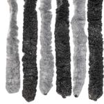 Casa si Gradina - Textile si covoare - Perdele si draperii - Perdele - Perdea pentru insecte, gri si negru, 90x200 cm, chenille - Infinity.ro