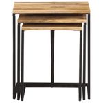 Casa si Gradina - Mobilier - Mese si birouri - Mese living - Mese suprapuse, 3 buc., lemn masiv de acacia - Infinity.ro