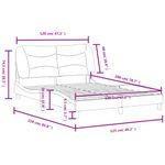 Casa si Gradina - Mobilier - Paturi si accesorii - Paturi - Cadru de pat cu tablie, alb, 120x200 cm, piele ecologica - Infinity.ro