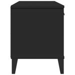 Casa si Gradina - Mobilier - Organizare si depozitare - Organizator incaltaminte - Banca de pantofi „VIKEN”, negru, 106x35x45 cm, lemn masiv pin - Infinity.ro