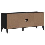 Casa si Gradina - Mobilier - Organizare si depozitare - Organizator incaltaminte - Banca de pantofi „VIKEN”, negru, 106x35x45 cm, lemn masiv pin - Infinity.ro