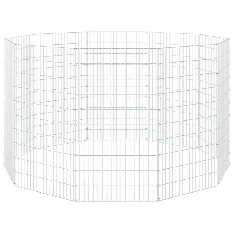 Petshop - Accesorii petshop - Culcusuri si custi - Custi interior si exterior - Cusca pentru iepuri, 10 panouri, 54x100 cm, fier galvanizat - Infinity.ro