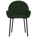 Casa si Gradina - Mobilier - Scaune si fotolii - Scaune - Scaune de bucatarie, 2 buc., verde inchis, catifea - Infinity.ro