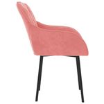 Casa si Gradina - Mobilier - Scaune si fotolii - Scaune - Scaune de bucatarie, 2 buc., roz, catifea - Infinity.ro
