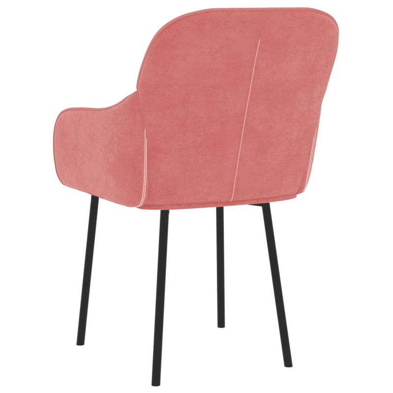 Casa si Gradina - Mobilier - Scaune si fotolii - Scaune - Scaune de bucatarie, 2 buc., roz, catifea - Infinity.ro