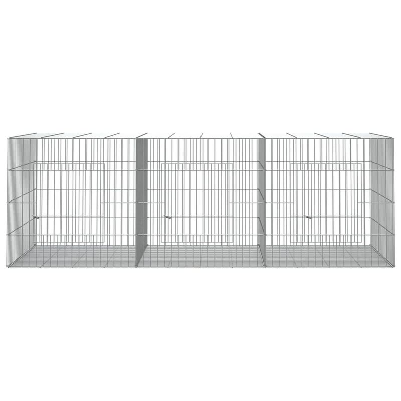 Petshop - Accesorii petshop - Culcusuri si custi - Custi interior si exterior - Cusca pentru iepuri, 3 panouri, 163x79x54 cm, fier galvanizat - Infinity.ro